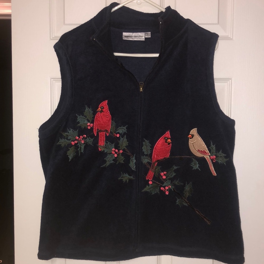 Cardinal fleece vest sz Large